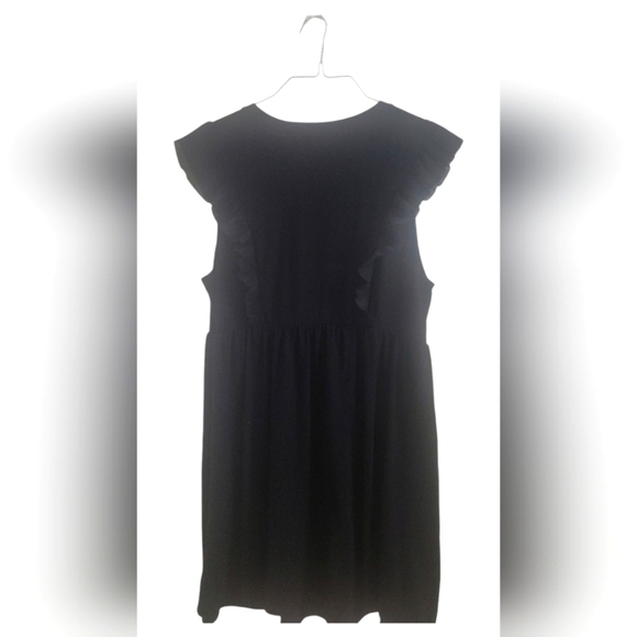 Torrid Women's Black Graphic Ruffled Trimmed T-shirt Dress Torrid Sz 2/18-20 - Picture 6 of 8